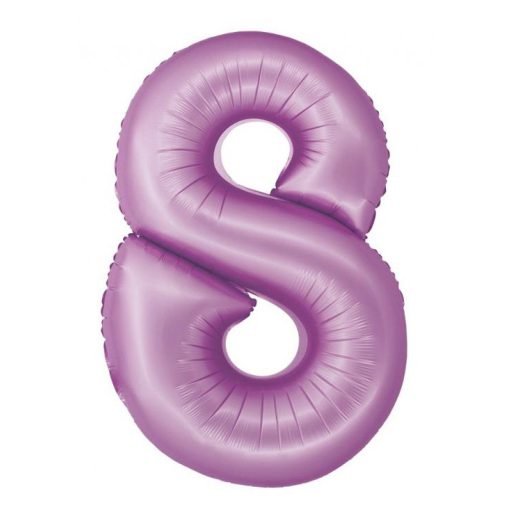 Numere Lavender Mat Balon din folie Lavandă Numărul 8, 76 cm