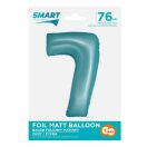 Numere Light Blue Mat Balon folie albastru numărul 7, 76 cm