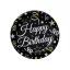La mulți ani B&C Farfurie de hârtie „Happy Birthday”, set de 6, 18 cm