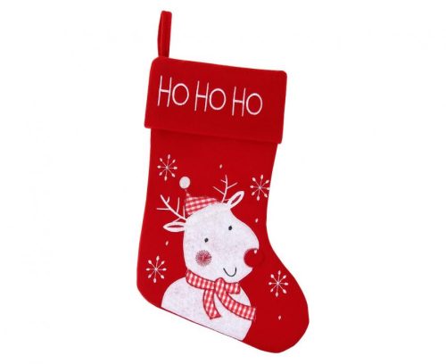 White Reindeer, Șosete de Crăciun pentru șemineu Reindeer, cizme 45,5 cm