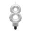 Numere Diamond Metallic Lumânare argintie cifra 8