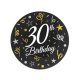 La mulți ani B&C Happy Birthday 30 farfurii de carton 6 buc 18 cm