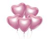 Inimă Platinum Light Pink balon, balon 6 bucăți 12 inch (30 cm)