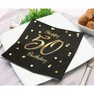 La mulți ani B&C Gold Happy Birthday 50 Șervețel 20 buc 33x33 cm