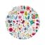 Primăvară Have Fun Light farfurie de hârtie set de 6, 18 cm
