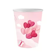 Iubire Love Is In The Air Pink pahar de hârtie 6 buc 250 ml