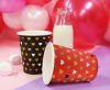 Iubire XOXO Red set de 6 pahare de hârtie, 250 ml