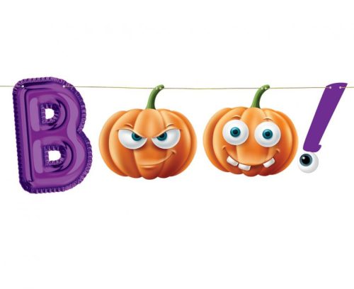 Halloween, Boo hârtie banner 150 cm