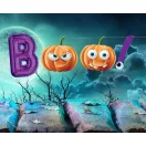 Halloween Semn de hârtie Boo 150 cm