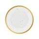 Colorat Gold Celebrate Farfurie de hârtie aurie 6 buc 18 cm