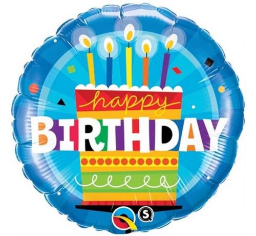 Happy Birthday Cake balon folie 46 cm