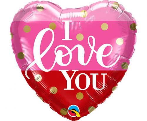 I love You Dots balon folie 46 cm