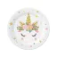 Unicorn Star farfurie de hârtie set de 6 bucăți, 18 cm