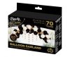 Colorat White-Gold-Black balon, balon girland set de 70 de bucăți