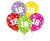 Happy Birthday 18 Dots balon, balon 5 bucăți 12 inch (30cm)