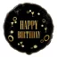 La mulți ani Gold Happy Birthday B&C balon festiv de folie 36 cm