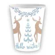 Crăciun Hello Winter i pahar de hârtie 6 buc 250 ml