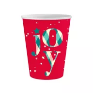 Crăciun Red Joy i pahar de hârtie 6 buc 250 ml