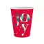 Crăciun Red Joy i pahar de hârtie 6 buc 250 ml
