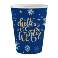 Crăciun Hello Winter i pahar de hârtie 6 buc 250 ml