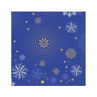Crăciun Navy Blue Snowflakes i șervețel 20 buc 33x33 cm