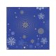 Crăciun Navy Blue Snowflakes șervețele 20 buc 33x33 cm