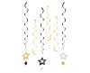 Glitter Star s, Stea panglică decorare set de 6 bucăți