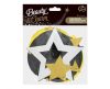 Glitter Star s, Stea panglică decorare set de 6 bucăți
