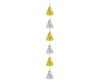 Party B&C Gold-Silver, Decorațiune Panglică Aur-Argint 180 cm