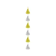   Party B&C Gold-Silver, Decorațiune Panglică Aur-Argint 180 cm