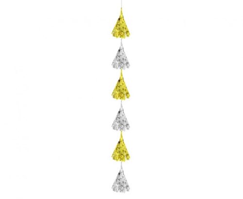Party B&C Gold-Silver, Decorațiune Panglică Aur-Argint 180 cm
