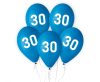 Albastru Happy Birthday 30 blue balon, balon 5 bucăți 12 inch (30cm)