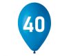 Albastru Happy Birthday 40 blue, balon, balon 5 bucăți 12 inch (30cm)