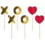 Iubire XOXO Red Baston decorativ XOXO, set de 6