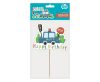 Poliție Beep Decorațiune tort Happy Birthday 13 cm