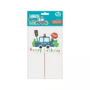 Poliție Beep Decorațiune tort Happy Birthday 13 cm