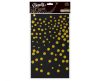 Black Gold Dots, față de masă din folie neagră 137x183 cm
