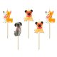 Animale Corgi Lumânare de tort cu câine, set de lumânări 5 bucăți