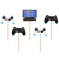 Gamer Game Lumânare de tort de joc, set de lumânări 5 buc