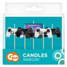 Gamer Game Lumânare de tort de joc, set de lumânări 5 buc