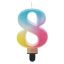 Numere Pastel Ombre Lumânare colorată cu numărul 8, lumânare de tort