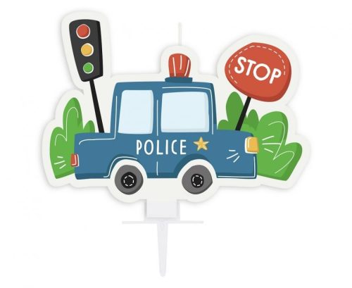 Poliție Beep lumânare aniversară 7 cm