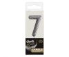 Numere Glitter Black, lumânare numerotată neagră, lumânare pentru tort numărul 7