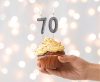 Numere Glitter Black, lumânare numerotată neagră, lumânare pentru tort numărul 7