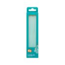 Colorat Pearly Light Blue, Set de 8 lumânări pentru torturi albastre