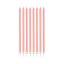 Colorat Pearly Light Pink, Set lumânări roz pentru tort, 8 buc
