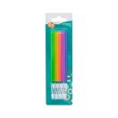 Colorat Pastel Mix, lumânare de tort, set de lumânări 8 bucăți