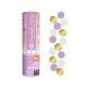 La mulți ani Gold-Liliac-Alb Confetti Shooter 15 cm