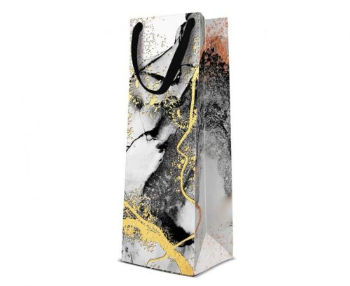 Colorat Marble pungă cadou pentru sticle 12x37x10 cm 12x37x10 cm