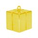 Colorat Gold Greutate de balon în formă de cutie de cadou aurie